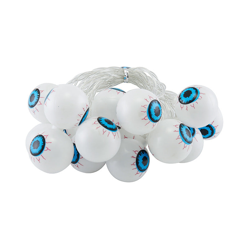 Halloween LED Eyeball Light String 10 Pcs LED Ghost Eye Light Warm Cold Colorful For Halloween Home Party Decor
